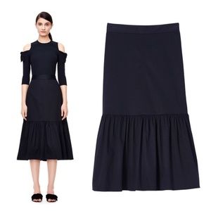 Rebecca Taylor Black Midi Skirt